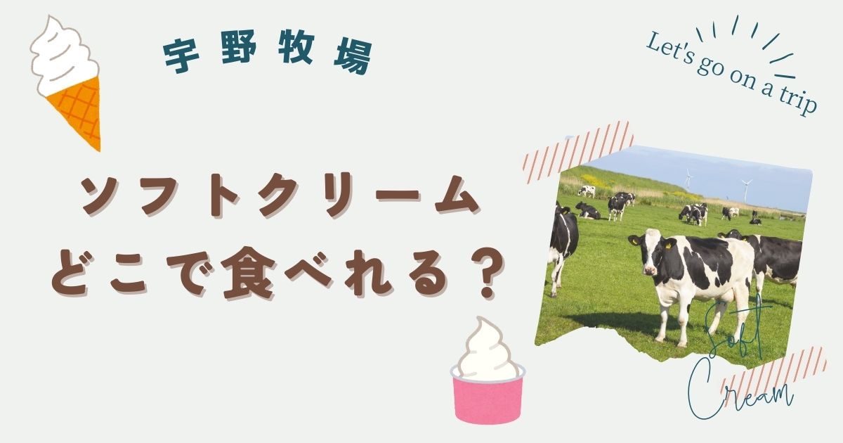 宇野牧場のソフトクリームは札幌で食べれる？楽天・Amazonでも買える？販売店を一挙紹介