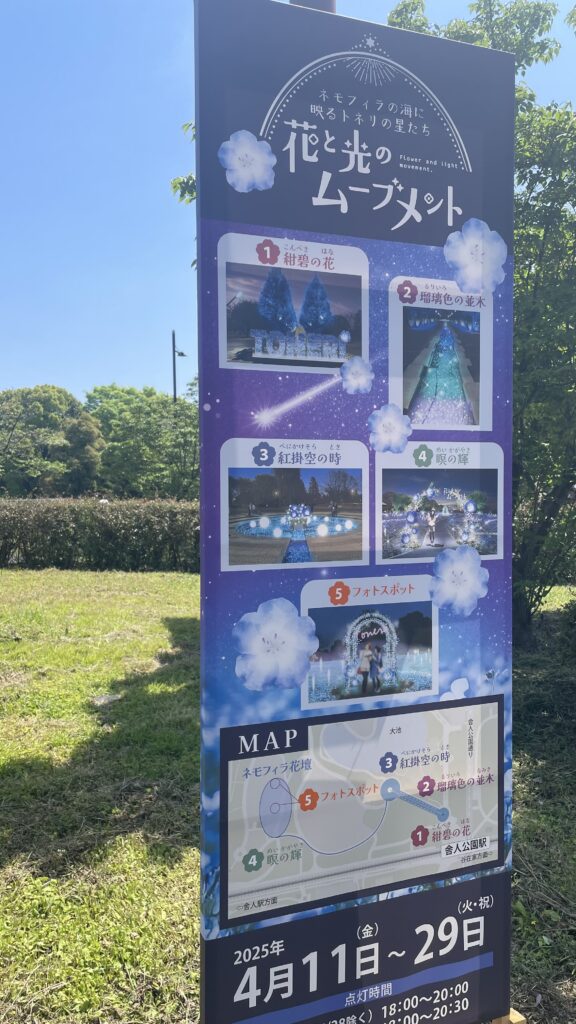 舎人公園 花と光のムーブメント