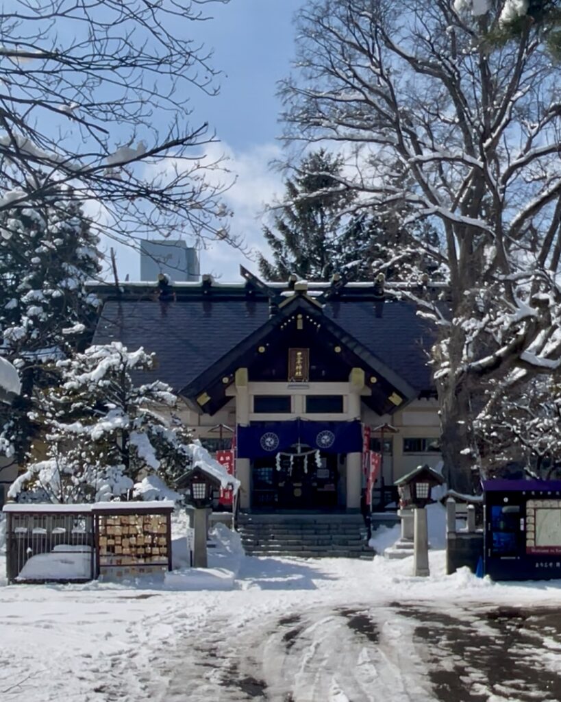 冬の豊平神社